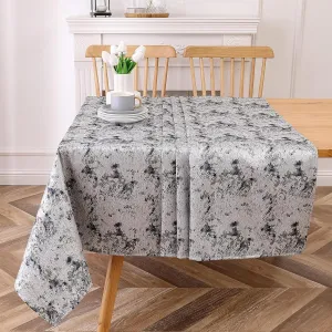Majestic Giftware Jacquard Tablecloths for Rectangle Tables (TARNY-5472) | Aruba - Navy Elegance Design Dining Table Cover | Decorative Soft & Washable Tablecloth for Home, Kitchen & Dining (54X72)