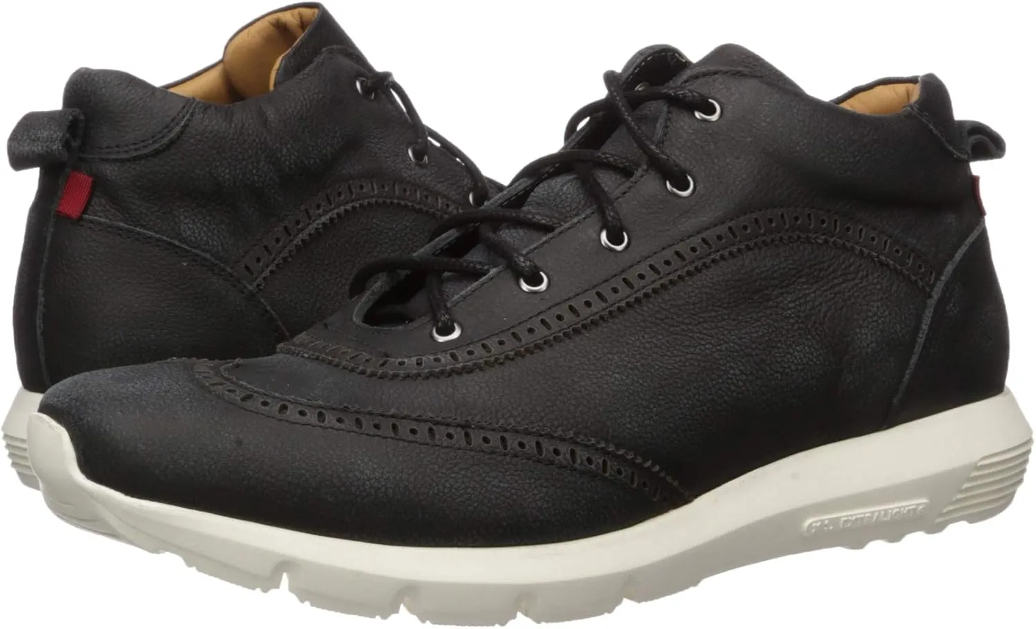 MARC JOSEPH NEW YORK Men's Leather Extra Lightweight Woven Ankle Boot Wingtip