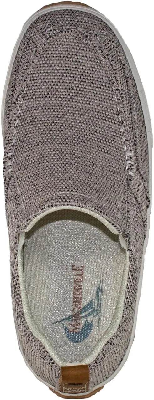 Margaritaville Men's Padded Tongue and Collar Textured Canvas Upper Slip on Casual Shoe Boat