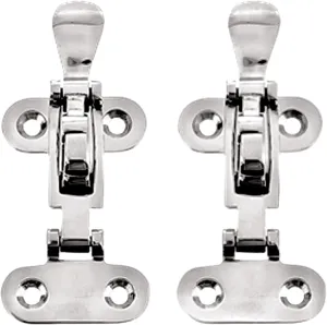 Marine Boat Lockable Latch ，316 Stainless Steel Marine Hold Down Clamp Ant-Rattle Locker Hatch Hardware Dinghy Boats Yacht Latch