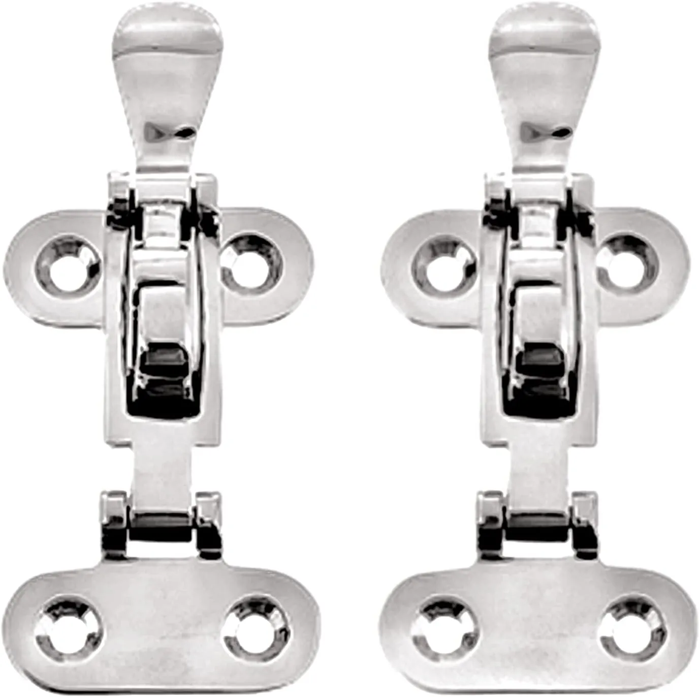 Marine Boat Lockable Latch ，316 Stainless Steel Marine Hold Down Clamp Ant-Rattle Locker Hatch Hardware Dinghy Boats Yacht Latch