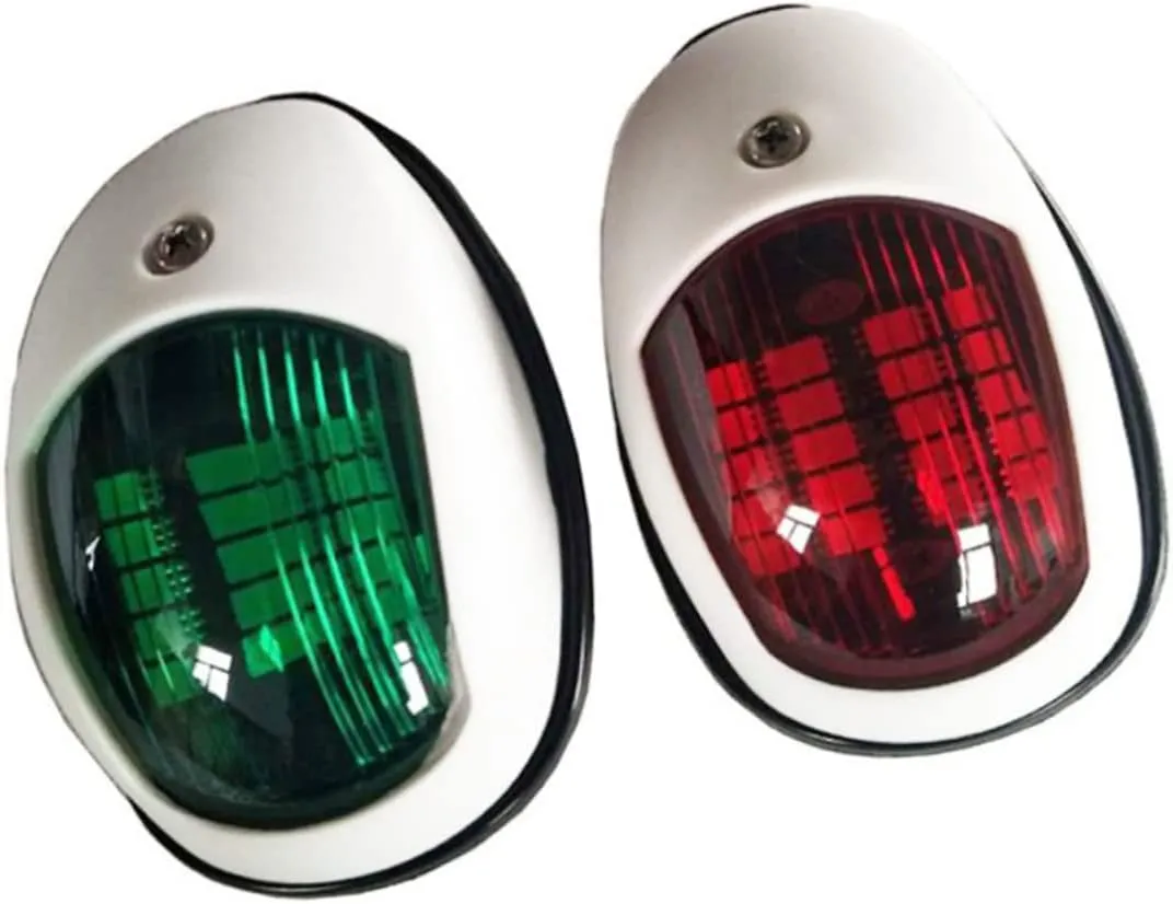 Marine Led Navigation Light Lamp Signal Lamp for Yacht Boat White Abs Navigation Light for Marine Boat Yacht Truck Trailer v