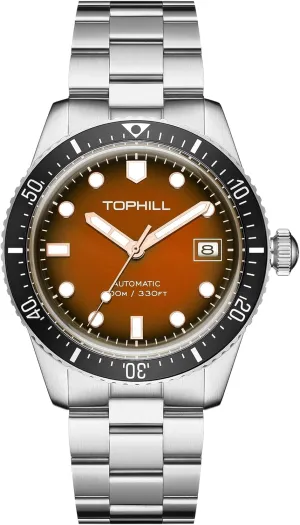 Mens Automatic Watch(No Battery Required),316L Stainless Steel,Domed Glass, 10ATM Waterproof Dive Watch, Luminous, Rotating Bezel, Wrist Watch for Work Casual Dress,40mm