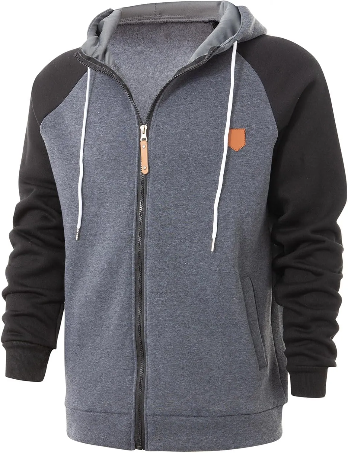 Men's Hoodies Fashion Hooded Sweatshirts Training Long Sleeve Hoodies Casual Zip Up Hoodies Fall Pullover