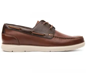 Men´s Leather Boat Shoe 403604 Tan
