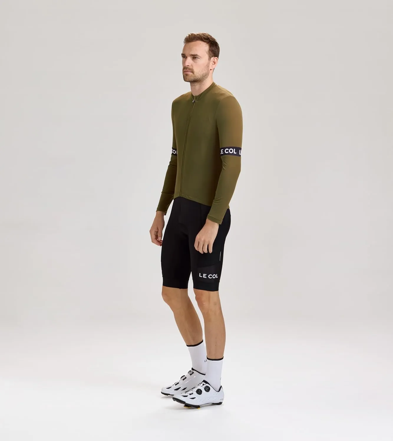 Men’s Sport Long Sleeve Jersey | Zip Closure Cycling Shirt | Rear Pockets, Sustainable Construction, Relaxed Fit