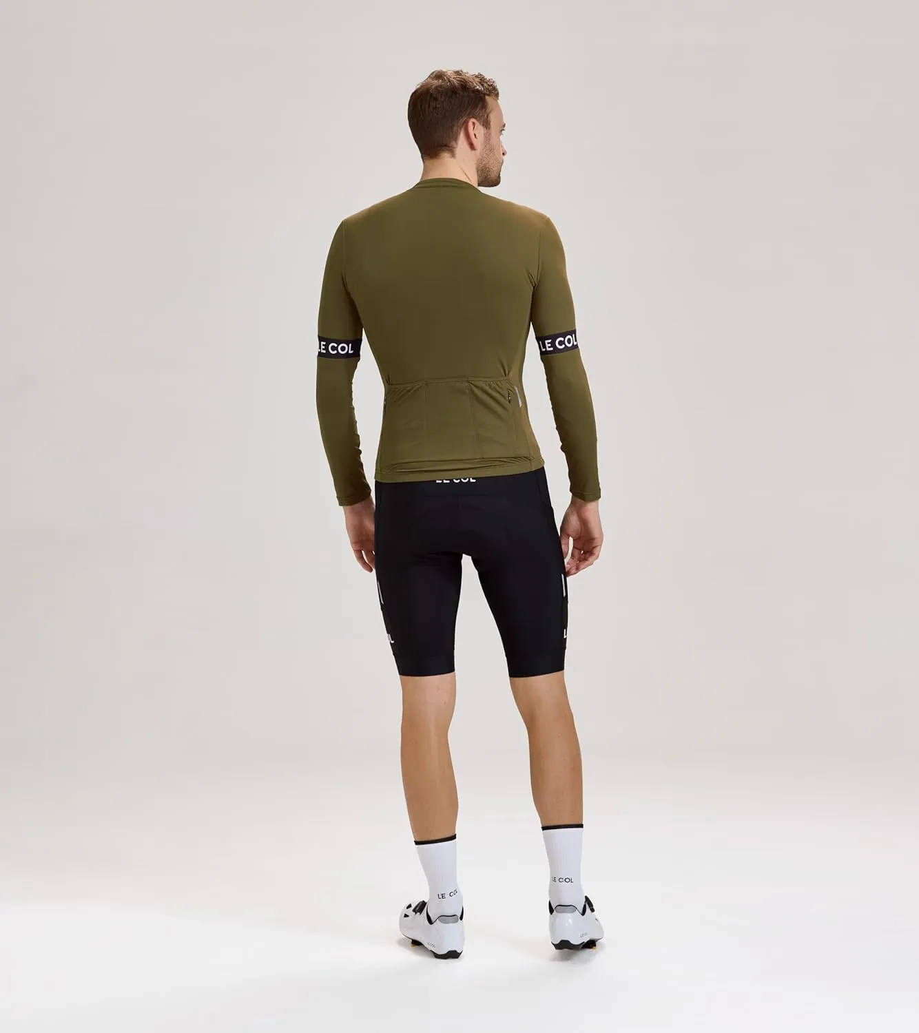 Men’s Sport Long Sleeve Jersey | Zip Closure Cycling Shirt | Rear Pockets, Sustainable Construction, Relaxed Fit