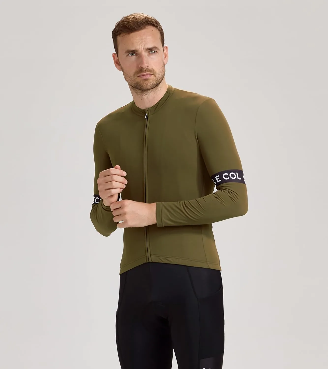 Men’s Sport Long Sleeve Jersey | Zip Closure Cycling Shirt | Rear Pockets, Sustainable Construction, Relaxed Fit
