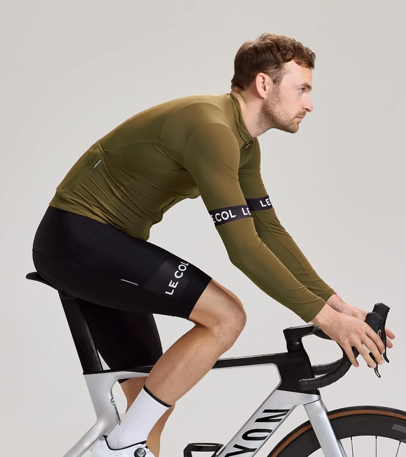 Men’s Sport Long Sleeve Jersey | Zip Closure Cycling Shirt | Rear Pockets, Sustainable Construction, Relaxed Fit