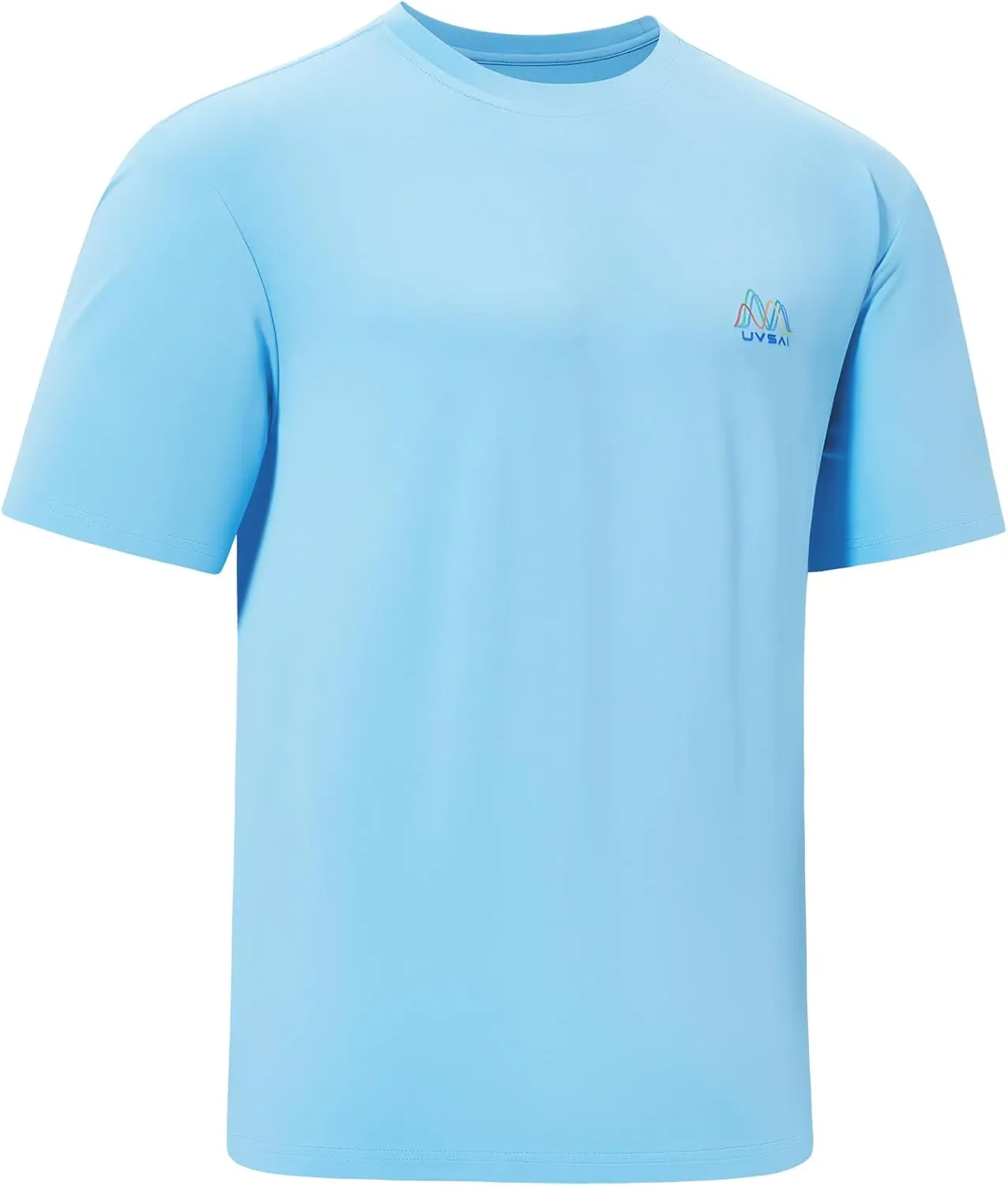 Men’s UPF 50  Short Sleeve Shirt Permanent UV Sun Protection Performance Hiking Fishing T-Shirts
