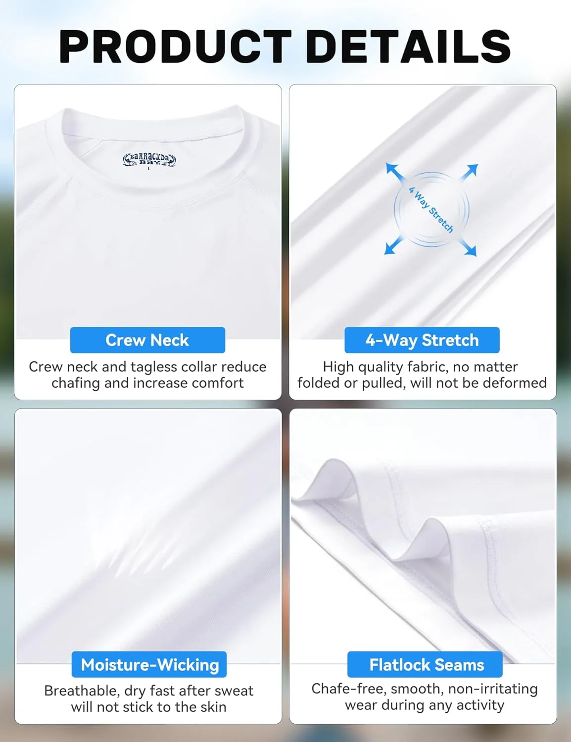 Mens UV Sun Protection Long Sleeve Shirts Rash Guard for Outdoor Fishing Hiking Swimming UPF 50 