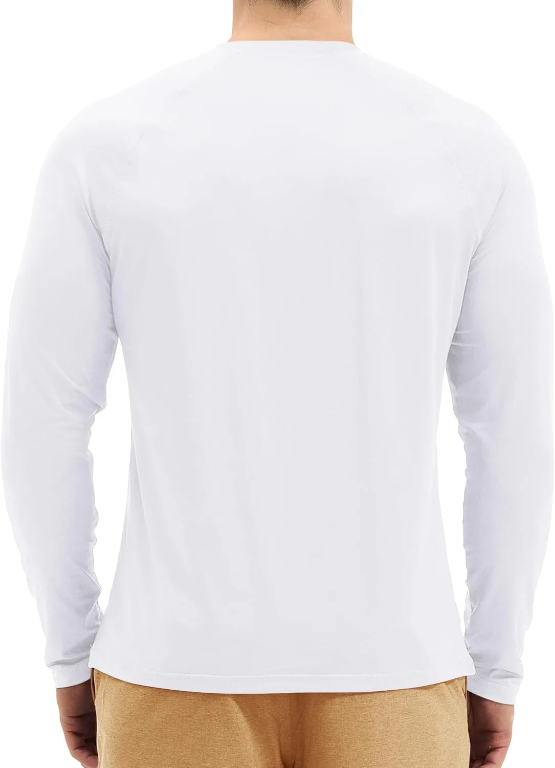 Mens UV Sun Protection Long Sleeve Shirts Rash Guard for Outdoor Fishing Hiking Swimming UPF 50 