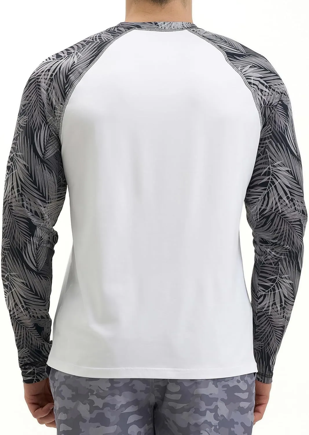 Mens UV Sun Protection Long Sleeve Shirts Rash Guard for Outdoor Fishing Hiking Swimming UPF 50 