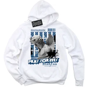 Midnight Navy 1s Sneaker Hoodie Pray Enemies Graphic