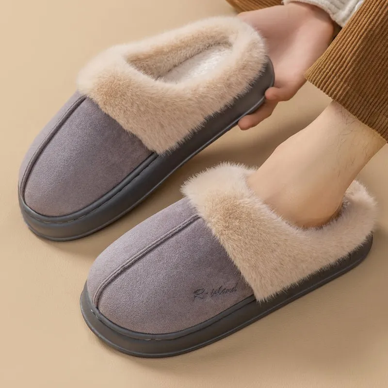 Mule Slippers for Men & Women | Cozy Fluffy Indoor Slides