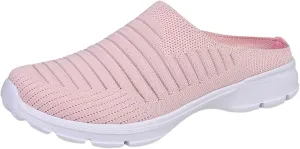 Mules for Women 2025 Backless Walking Sneakers Running Shoes for Women Comfort Slip On Shoes Casual Black Sneakers Tennis Shoe Loafers Casual Slip On