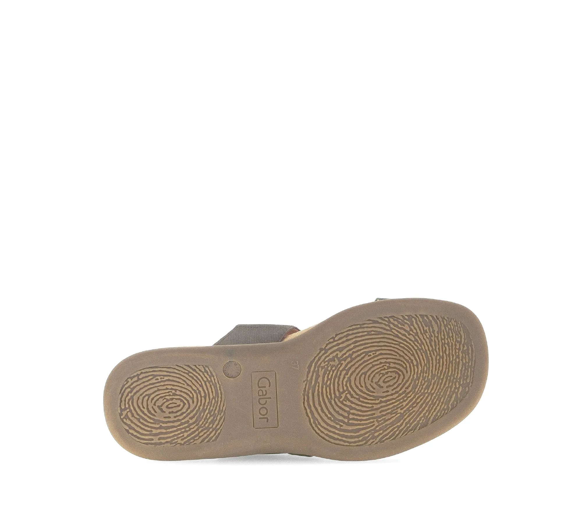 Mules taupes en bande élastique