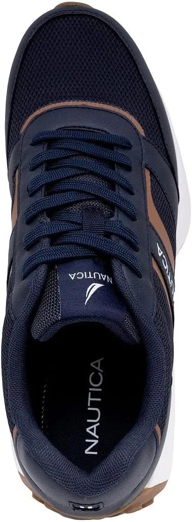 Nautica Men's Lace-Up Sneakers – Casual, Stylish, and Comfortable for Walking