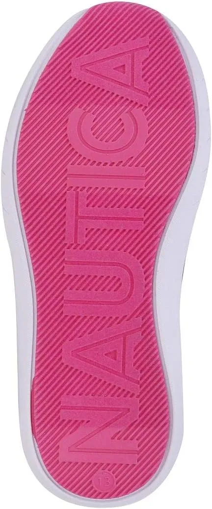 Nautica Youth Girls Slip-On Athletic Sneakers - Stylish Running and Tennis Shoes for Little and Big Kids