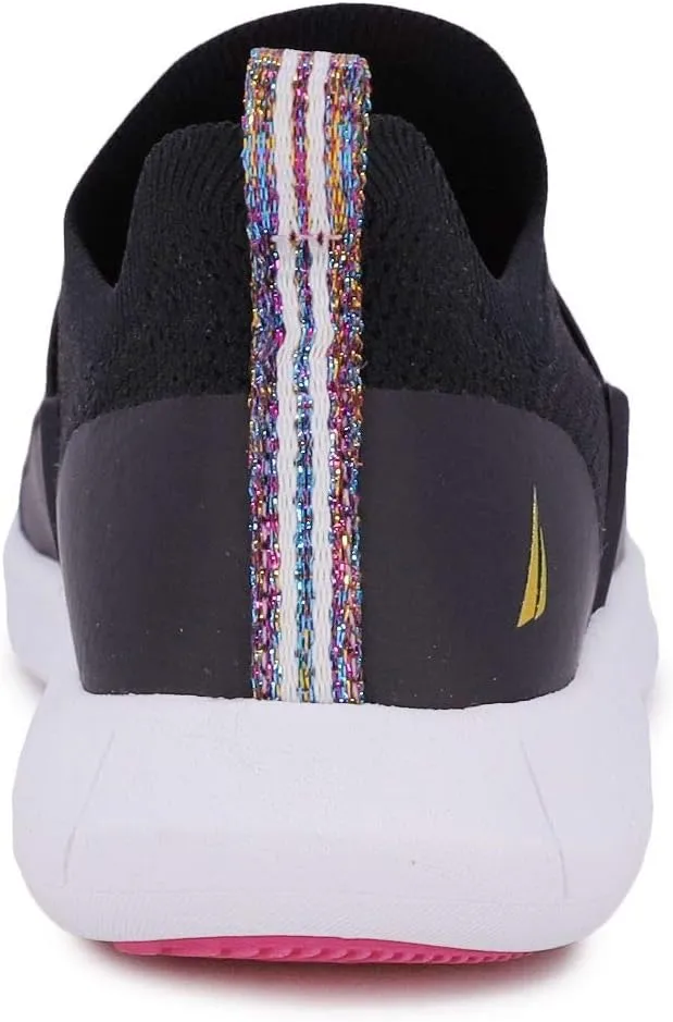 Nautica Youth Girls Slip-On Athletic Sneakers - Stylish Running and Tennis Shoes for Little and Big Kids