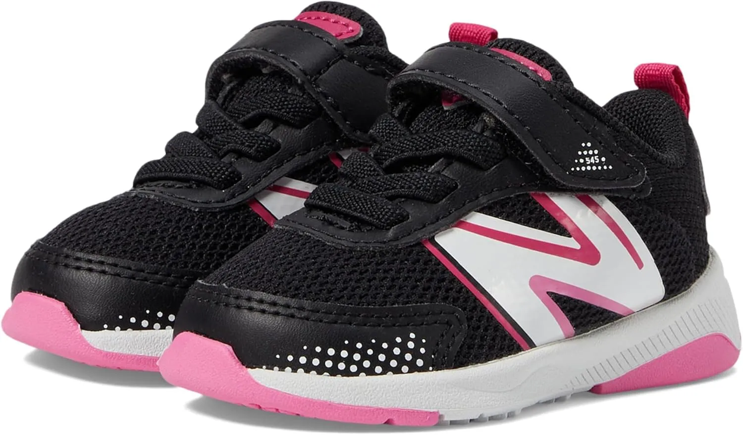 New Balance Baby-Girl's Dynasoft 545 V1 Bungee Lace with Top Strap Running Shoe