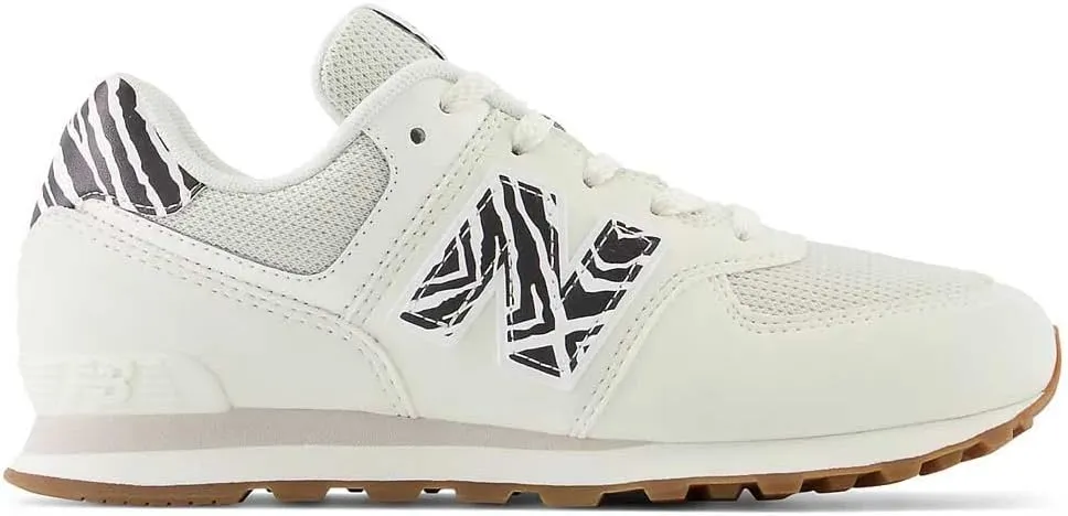 New Balance Girl's 574 V1 Animal Lace-up Sneaker