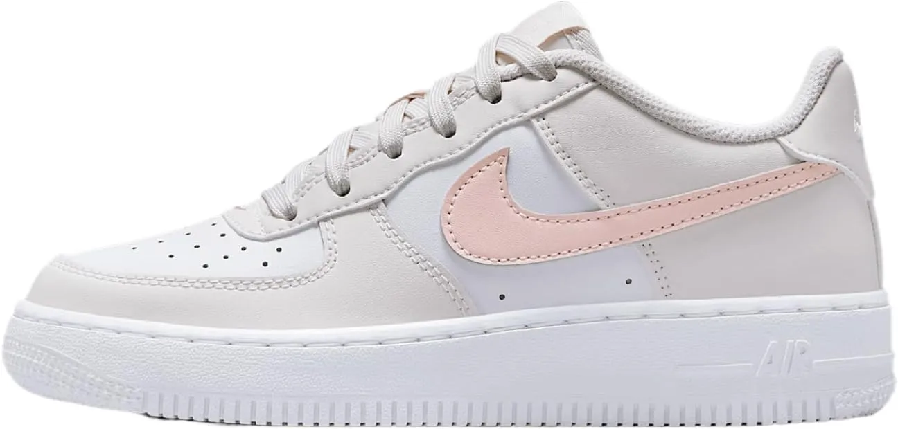 Nike Air Force 1 Big Kids' Shoes (FV5948-006, Phantom/Summit White/Echo Pink)