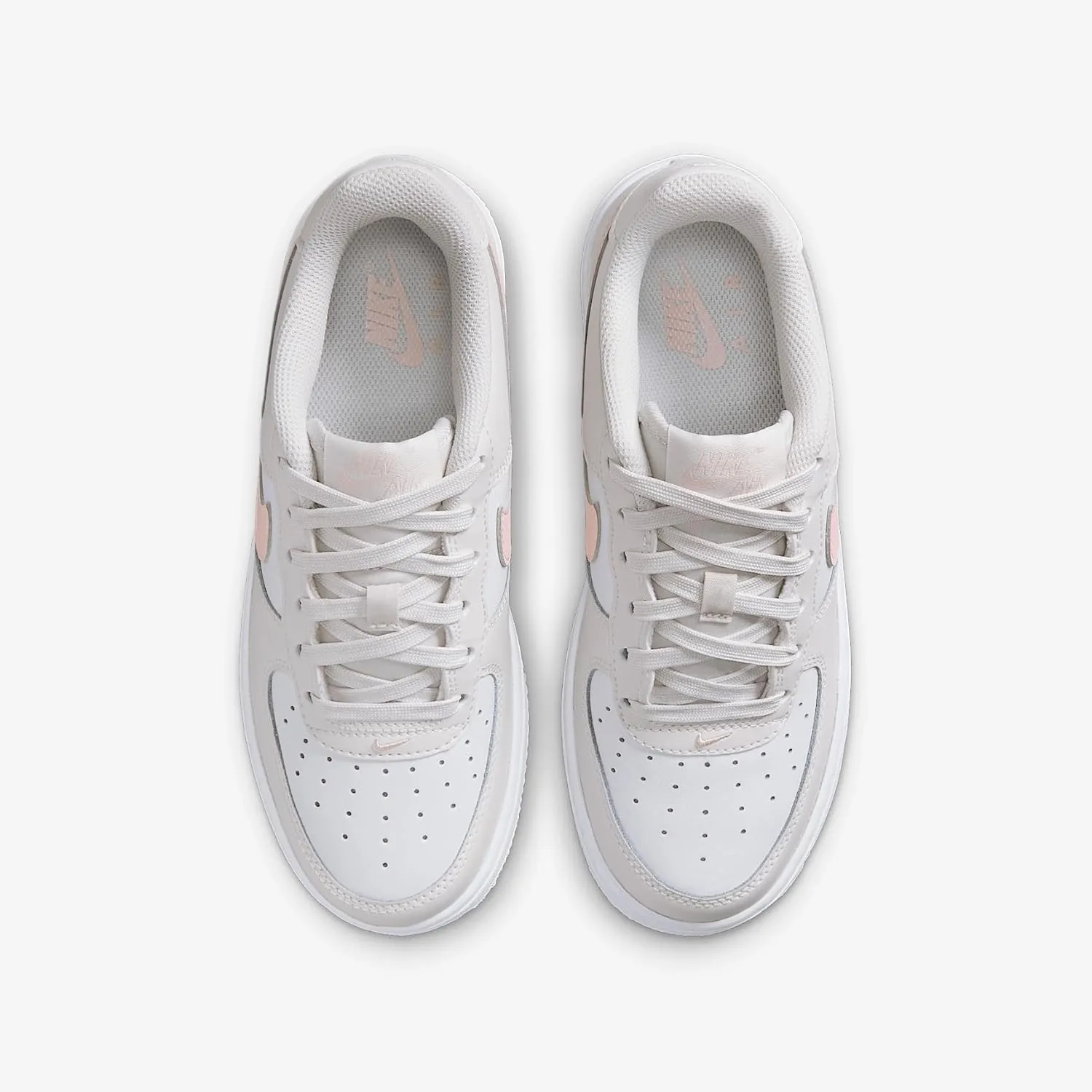 Nike Air Force 1 Big Kids' Shoes (FV5948-006, Phantom/Summit White/Echo Pink)
