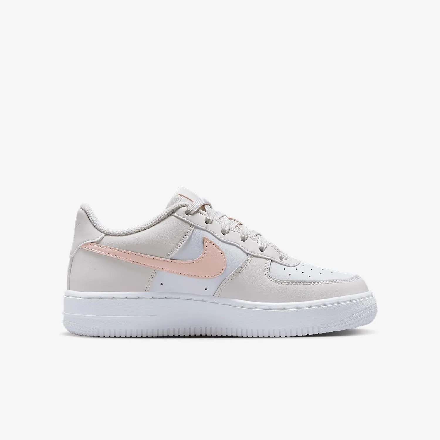 Nike Air Force 1 Big Kids' Shoes (FV5948-006, Phantom/Summit White/Echo Pink)