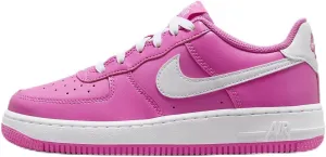 Nike Air Force 1 Big Kids' Shoes (FV5948-600, Playful Pink/White) Size 4.5