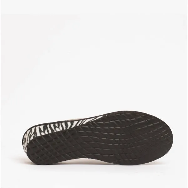 Nordikas 1614 Womens Mule Slippers Zebra