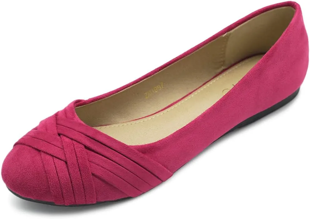 Ollio Women's Ballet Shoe Cute Casual Comfort Flat