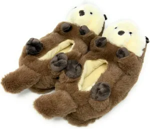 ooohyeah Funny Animal Hug Slippers for Women, Cute Plush Cozy Warm Slippers, Novelty Slippers with Grippers