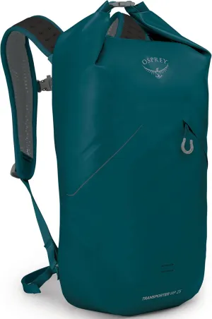 Osprey Transporter 25L Roll Top Waterproof Laptop Backpack, Night Jungle Blue