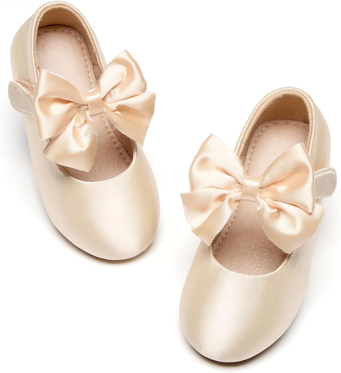 Otter MOMO Toddler Little Girls Princess Shoes Mary Jane Ballerina Flats Flower Girl Dress Shoes