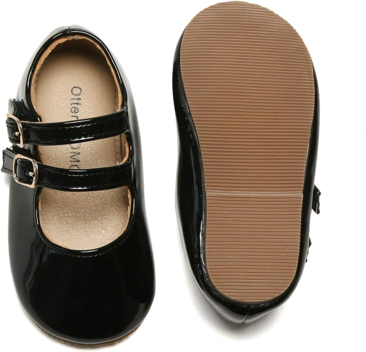Otter MOMO Toddler/Little Girls Mary Jane Ballerina Flats Shoes Slip-on School Party Dress Shoes