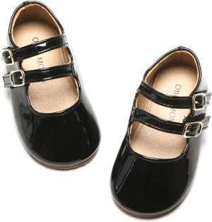 Otter MOMO Toddler/Little Girls Mary Jane Ballerina Flats Shoes Slip-on School Party Dress Shoes