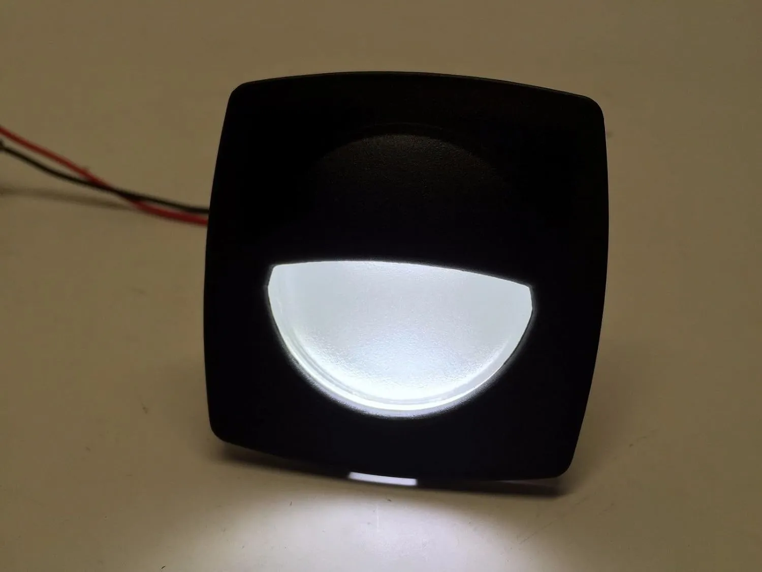 Pactrade Marine 4 Pieces Boat LED RV Trailer Cool White Square Courtesy Light 2.24"x2.24"