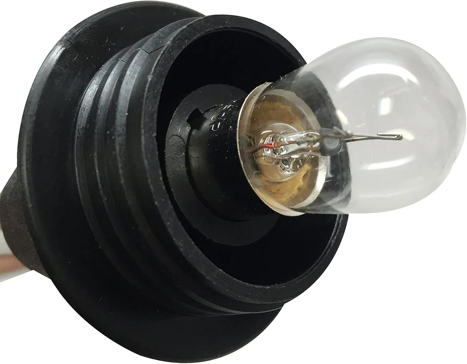 Pactrade Marine All-Round Boat Navigation Lights - 24-Inch Incandescent White Stern Light (Flush Mount, Removable Chrome Plug-in Base) - Boat Accessories for Pontoon, Yacht, Kayak