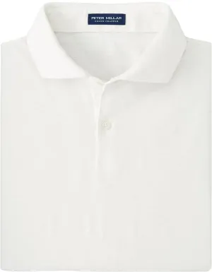 PETER MILLAR Men's Crown Crafted Journeyman Pima Cotton Polo Small S White