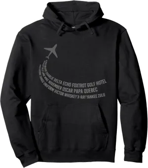 Phonetic Alphabet | Pilot Airplane Pullover Hoodie