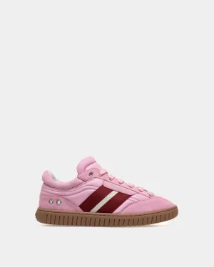 Player Sneaker in Pink Leather and Suede
