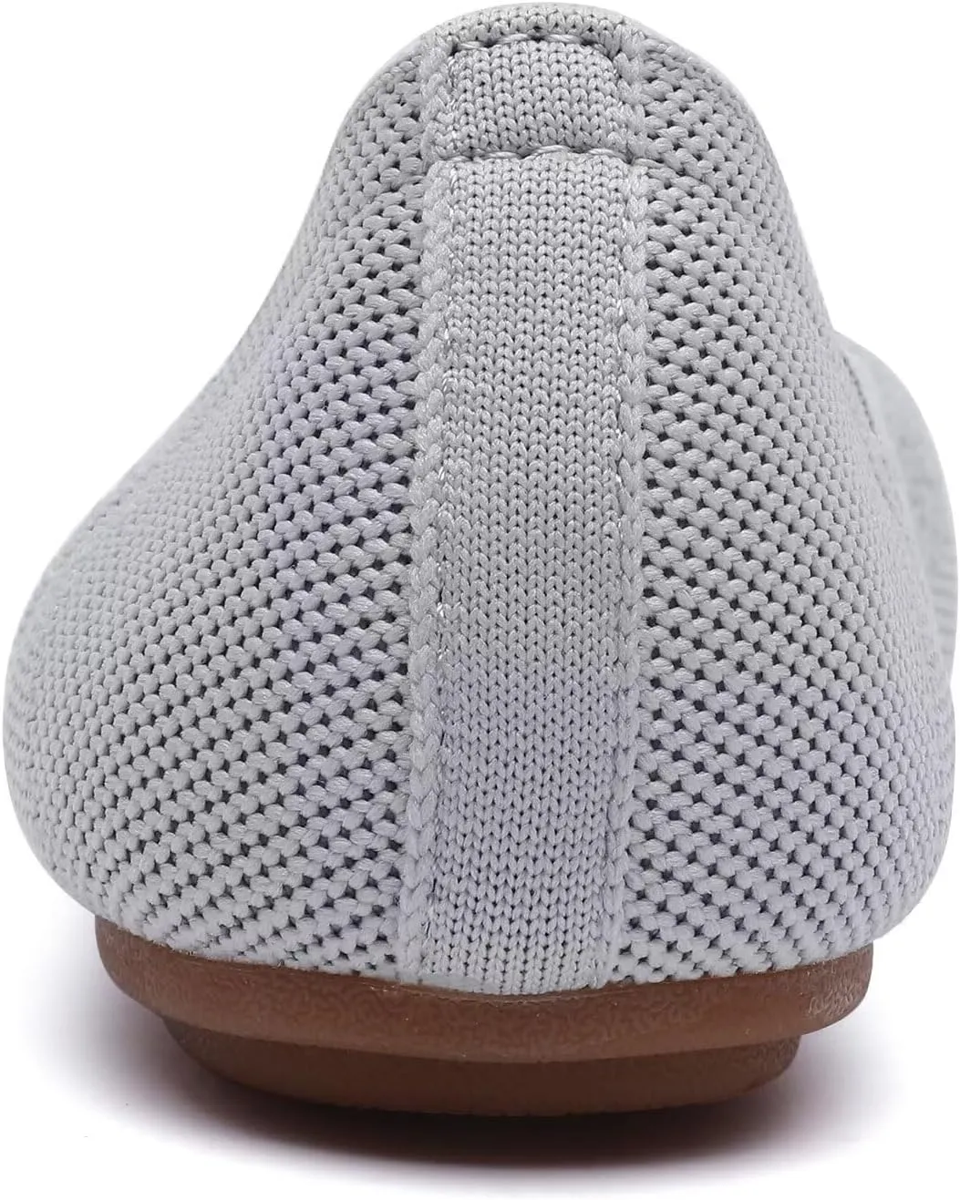 poemlady Women’s Ballet Flat Shoes Dress Shoes Knit Round Toe Slip On Ballerina Walking Flats Shoes for Woman Low Wedge Casual