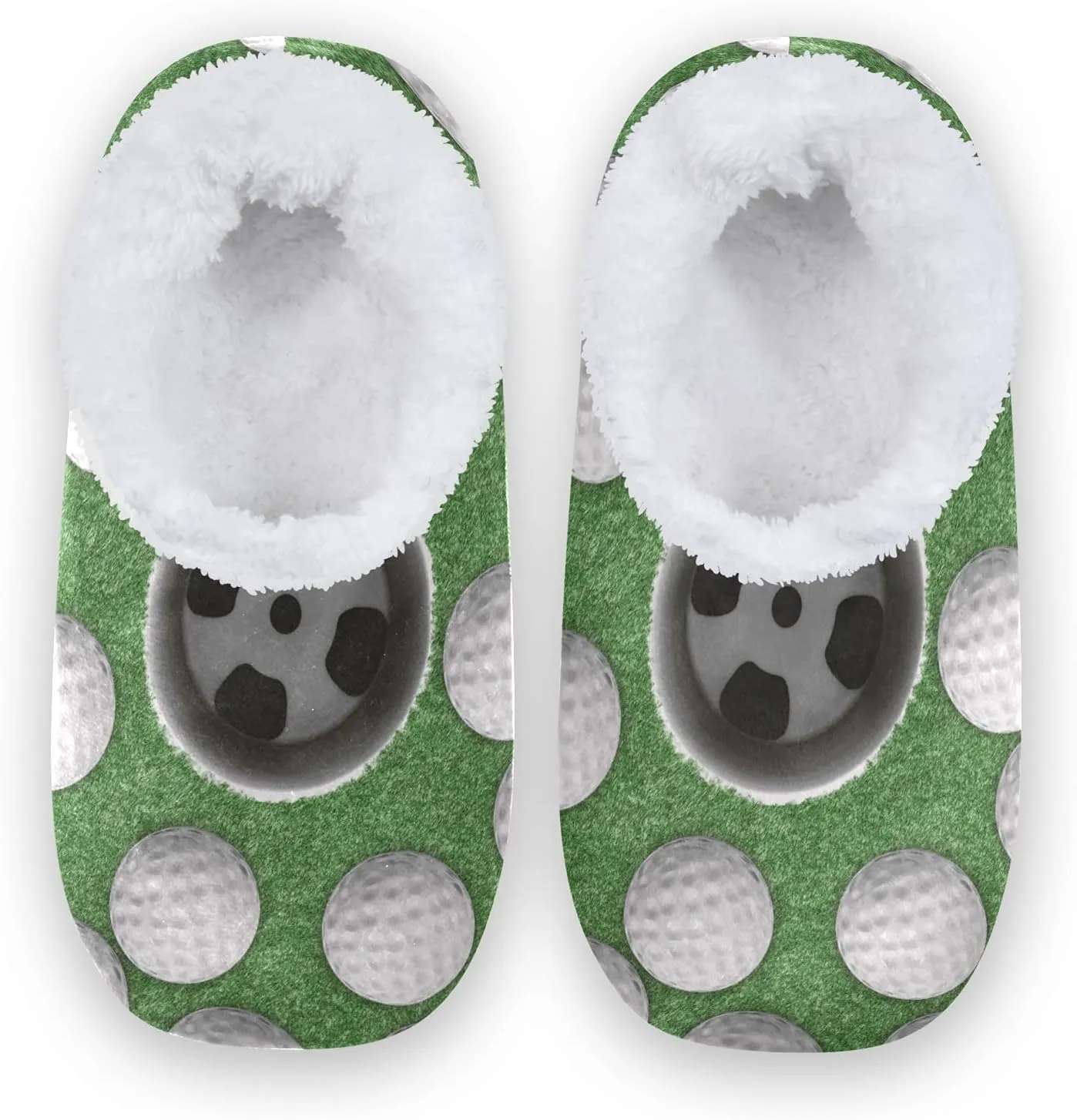 Poeticcity Unisex Fuzzy House Slippers, Warm Fur Lining Shoes, Non-Slip Memory Foam Slippers M-XXL