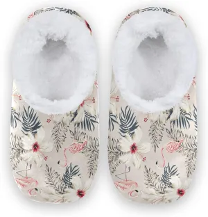 Poeticcity Unisex Fuzzy House Slippers, Warm Fur Lining Shoes, Non-Slip Memory Foam Slippers M-XXL