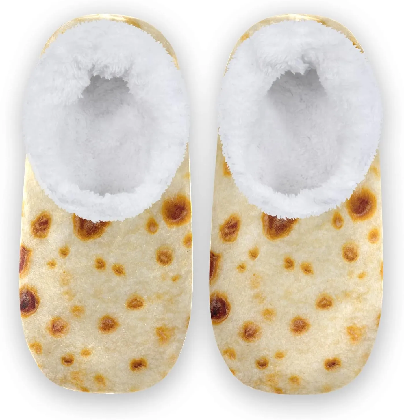 Poeticcity Unisex Fuzzy House Slippers, Warm Fur Lining Shoes, Non-Slip Memory Foam Slippers M-XXL