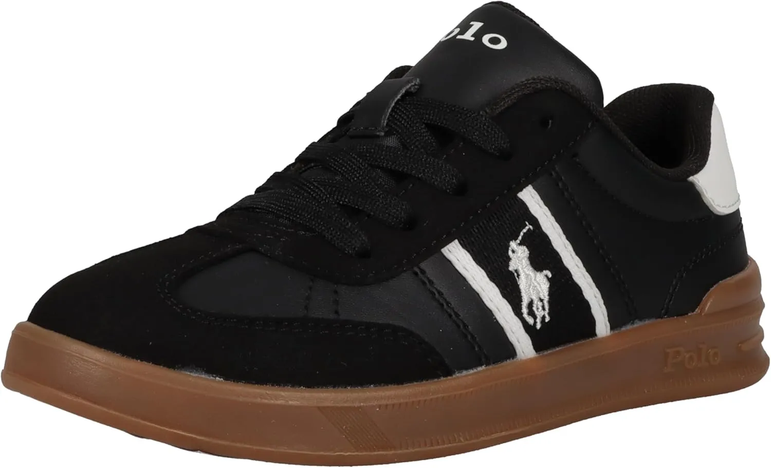 POLO RALPH LAUREN Unisex-Child Heritage Court Iii T-Toe (Little Kid) Sneaker
