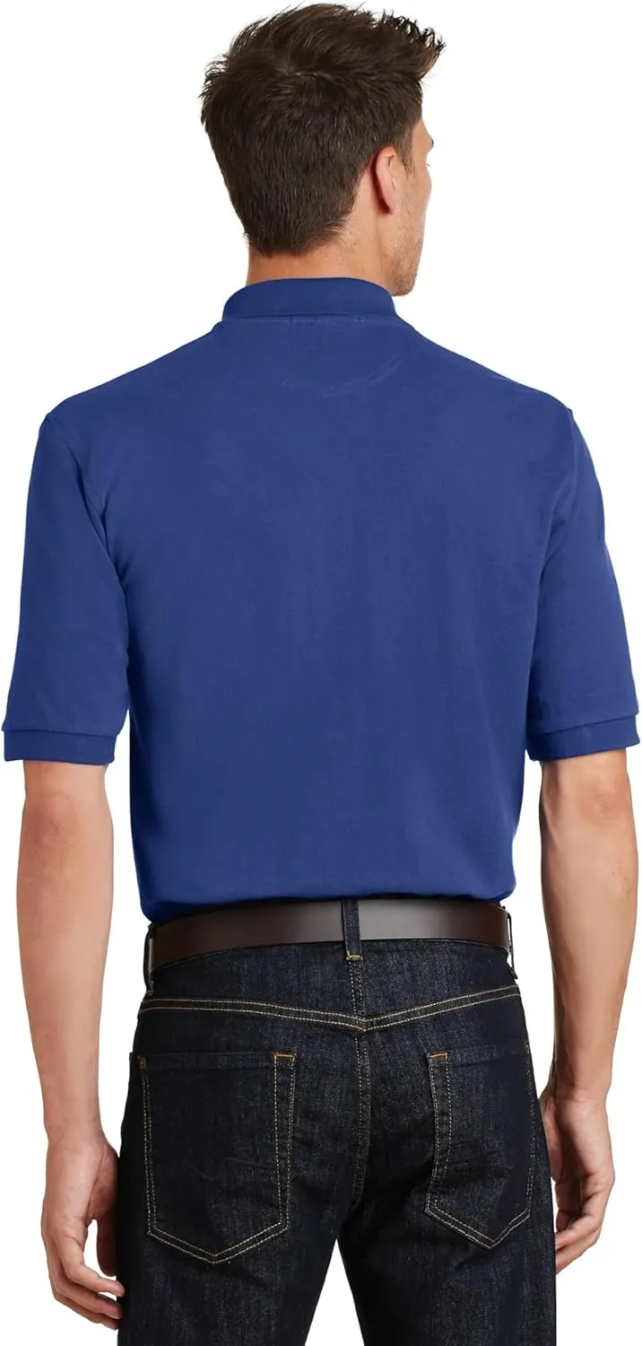 Port Authority Heavyweight Cotton Pique Polo with Pocket