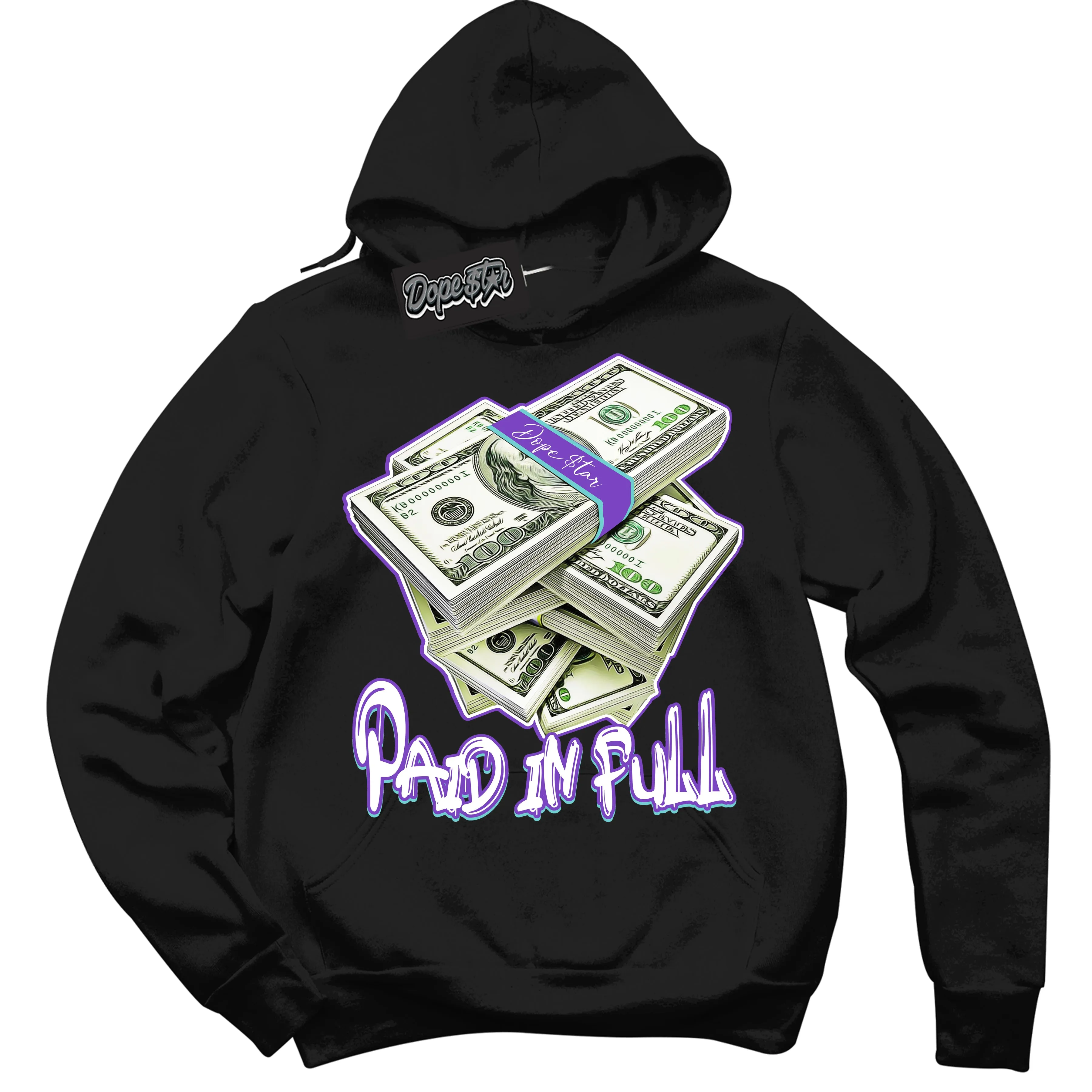 Psychic Purple Hyper Jade 1s Sneaker Hoodie Paid In Full Graphic