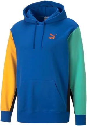 PUMA Mens Classics Block Hoodie Athletic Outerwear Casual - Blue - Size L
